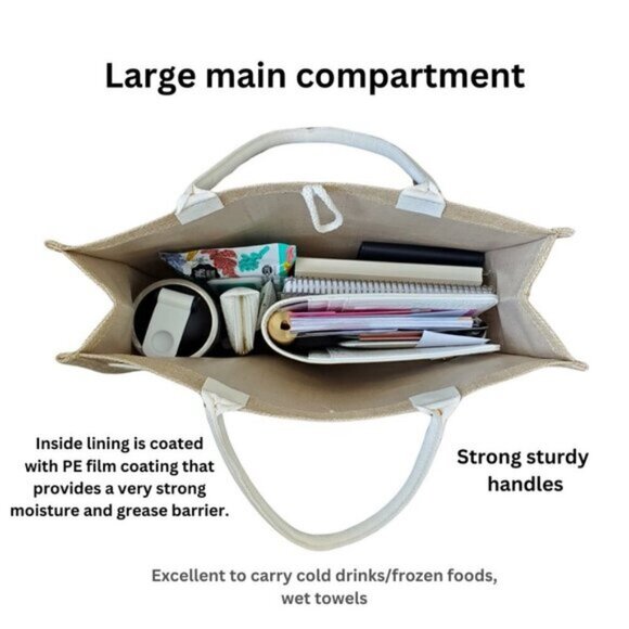 Customizable Eco Friendly Canvas Tote | Reusable Shoulder Bag | Travel, Grocery - Picture 2 of 11